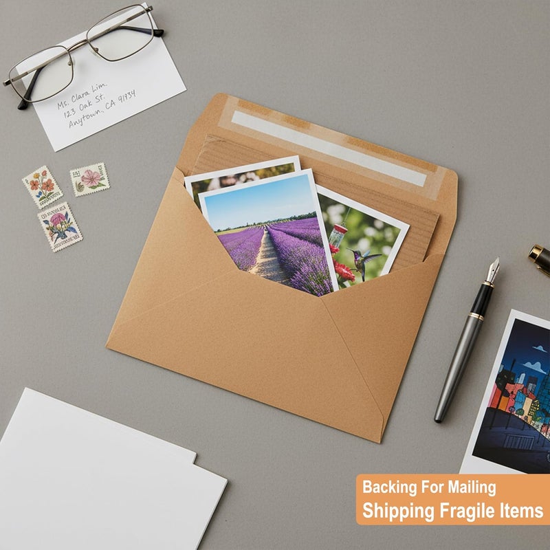 BOARDS+ Premium 8x10 Corrugated Cardboard Sheets (Pack of 50) – Durable, Eco-Friendly, and Versatile – Perfect for Mailing, Arts & Crafts - Image 5